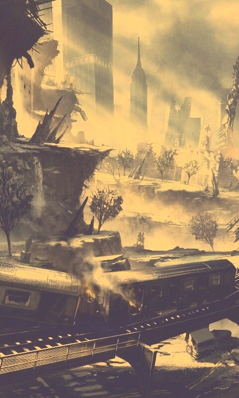 Развалины Нью-Йорка обои