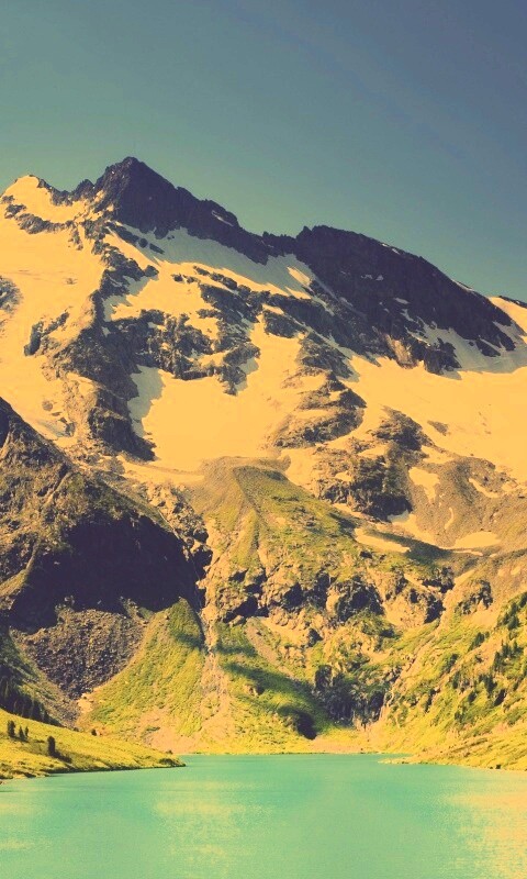 Горное озеро обои