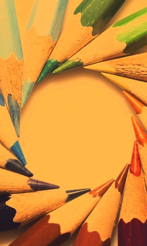 Радуга в карандашах обои