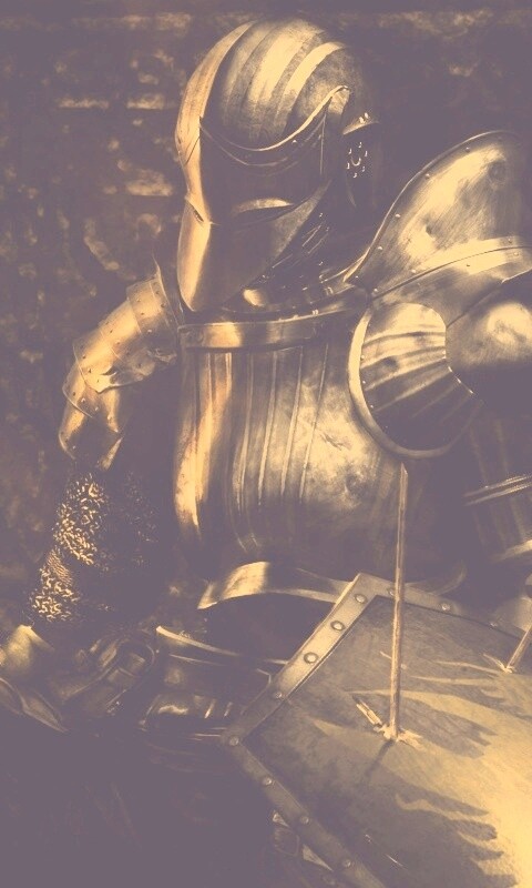 Поверженный рыцарь в доспехах обои