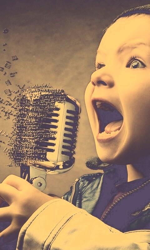 Экспрессивный певец обои