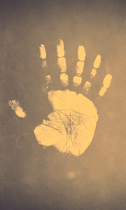 Необычный отпечаток руки обои