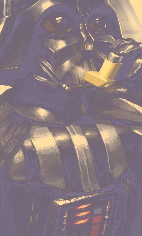 Дарт Вейдер с ингалятором обои