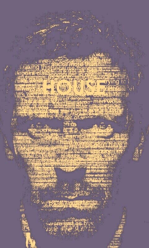 Хаус типографика обои