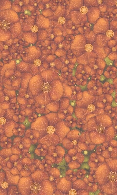 Рисунко с красными цветами обои