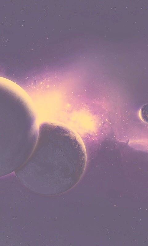 Фиолетовая вселенная обои