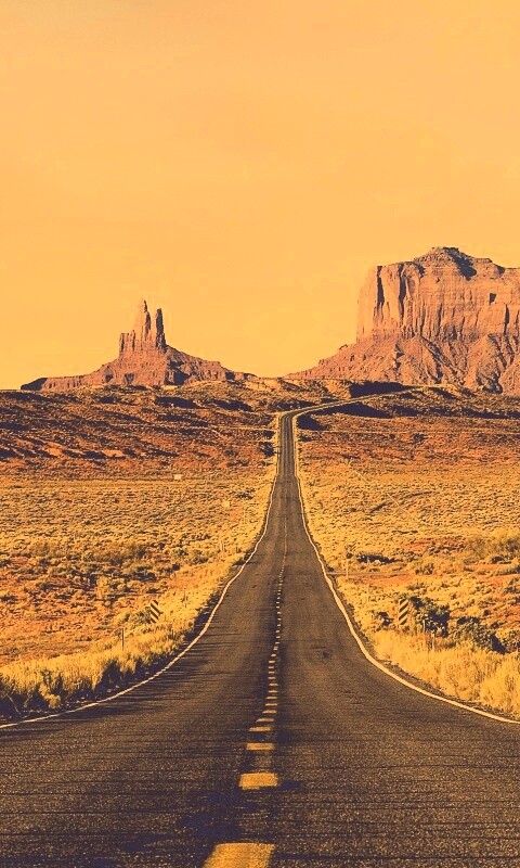 Дорога в пустыне обои