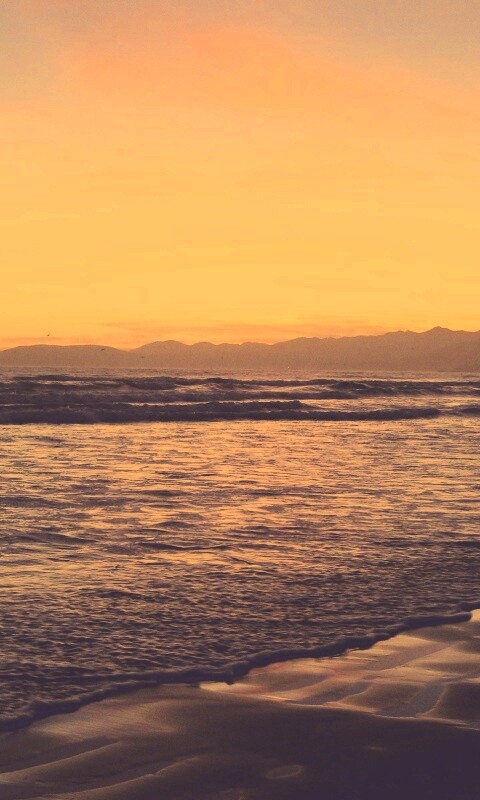 Восход на море обои