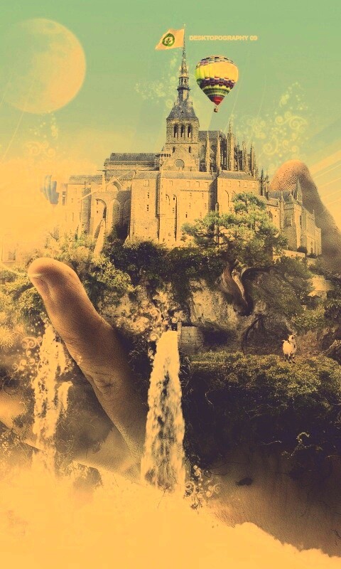 Замок в руке обои