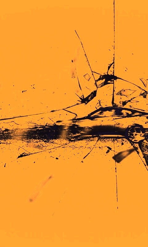 Летящие осколки обои