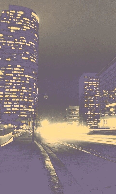 Ночные огни мегаполиса обои