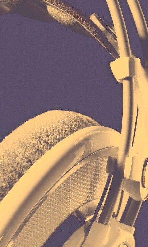 Серые наушники обои