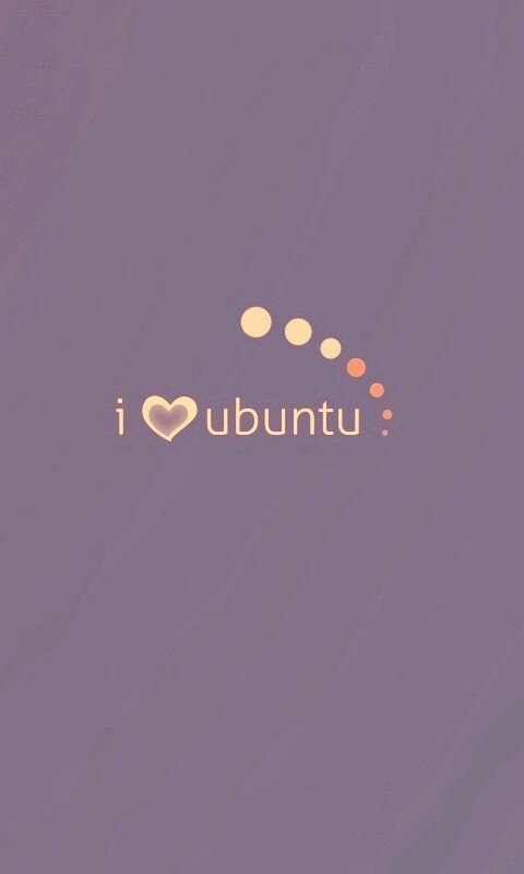 Я люблю убунту обои