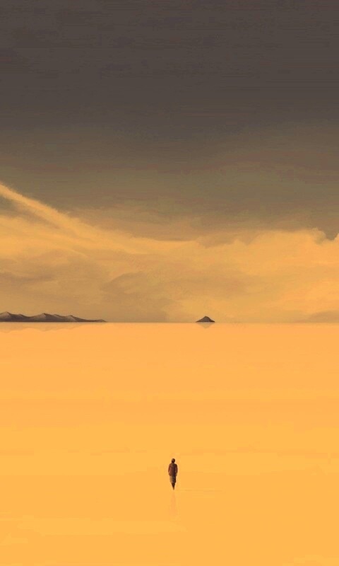 Человек и пустошь обои