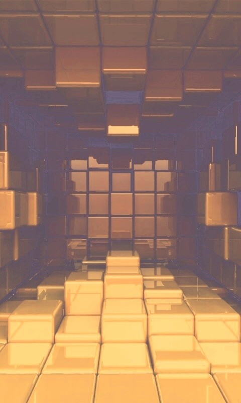 Комната из кубов обои