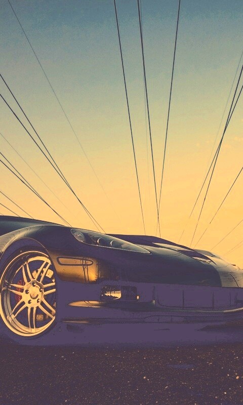 Чёрное авто обои