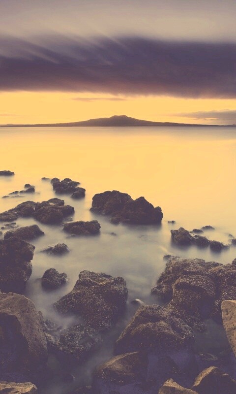 Озеро в тумане обои