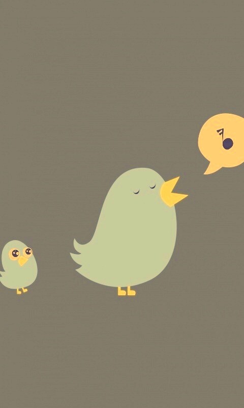 Поющая птица обои