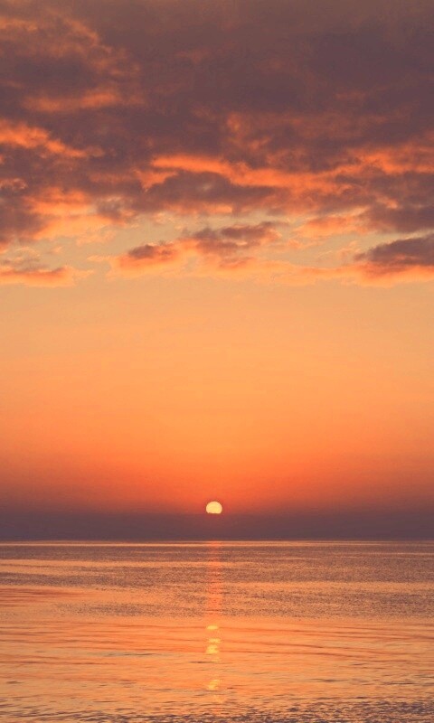 Багровый закат обои