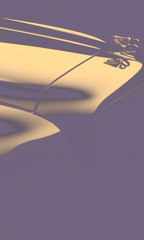 Капот чёрного авто обои