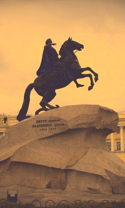 Медный Всадник в Питере обои