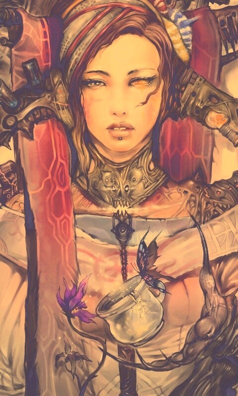 Странная девушка обои