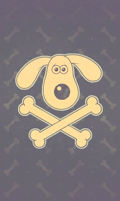 Громит и пересеченные кости обои