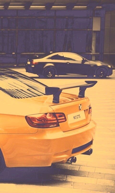 Оранжевый BMW M3 обои