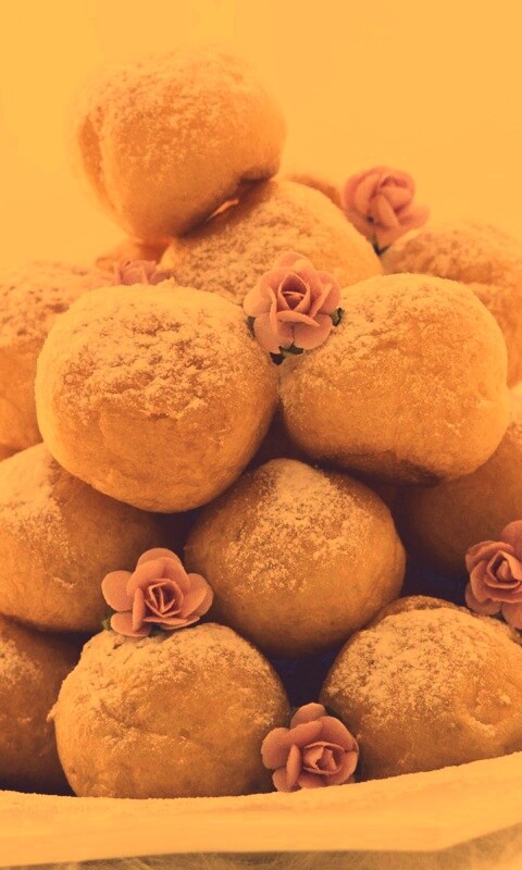 Круглые пироженки обои