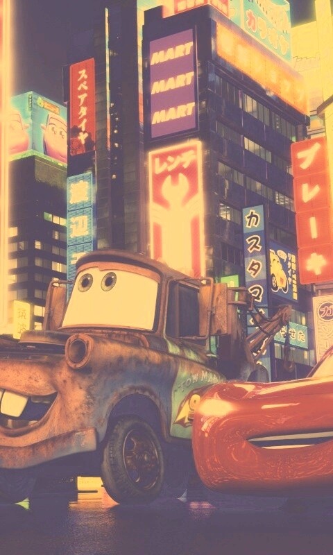 Тачки в большом городе обои