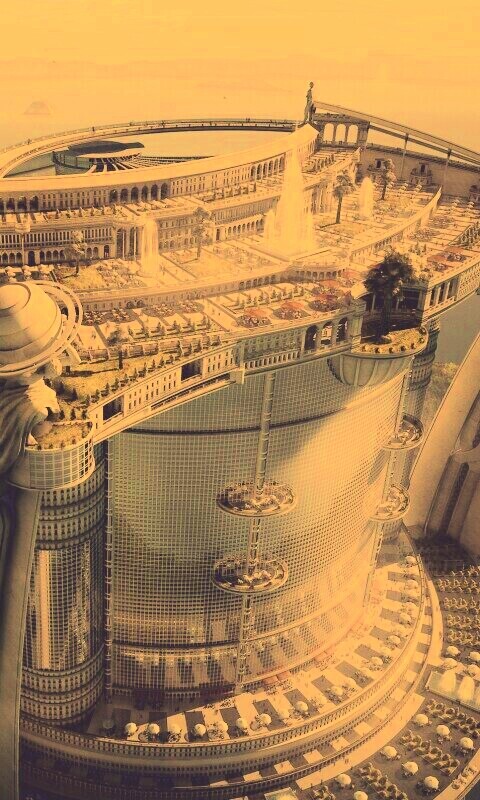 Город будущего обои