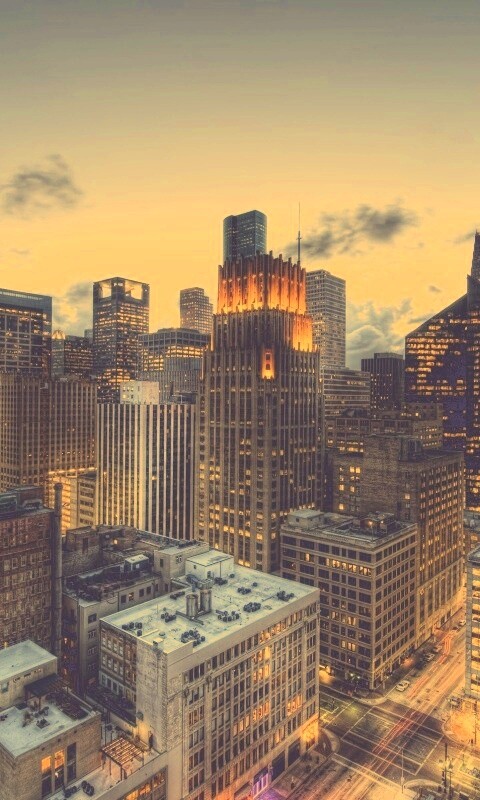 Бизнес-центр сверху обои