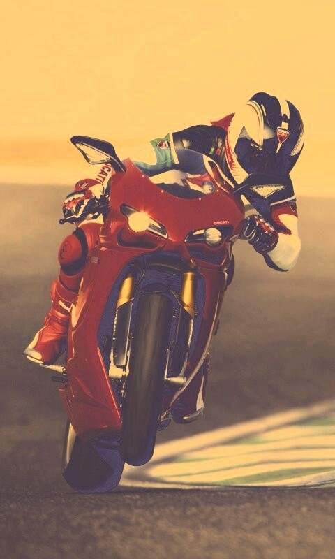 Мотоциклист на заднем колесе обои