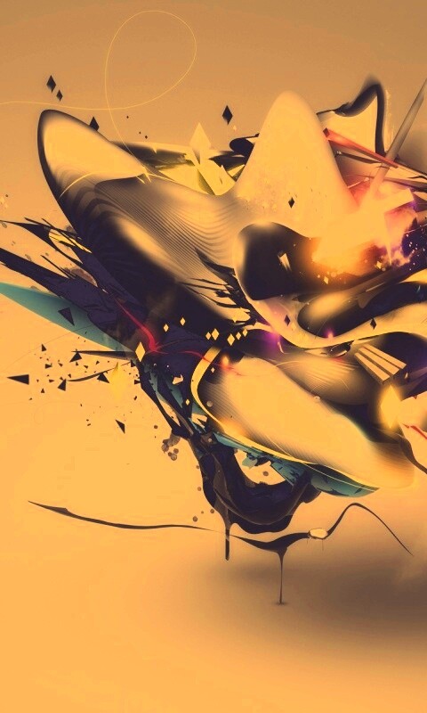 Яркая абстракция обои