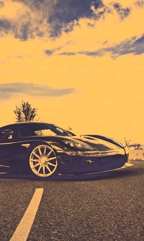 Черный кёнигсег обои