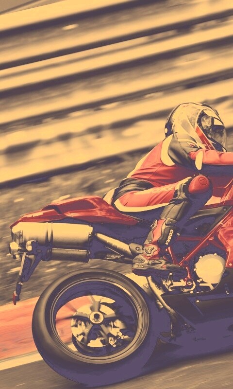 Красный мотоцикл обои