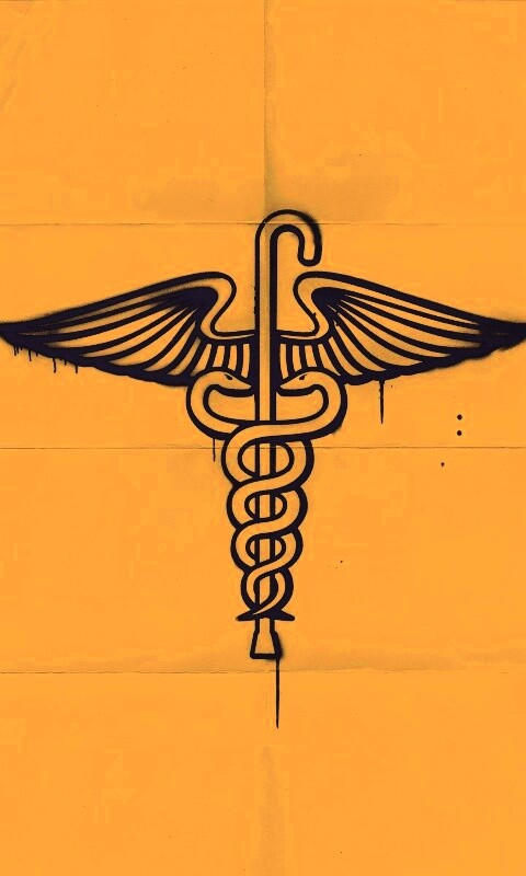 Змеи на трости — граффити обои