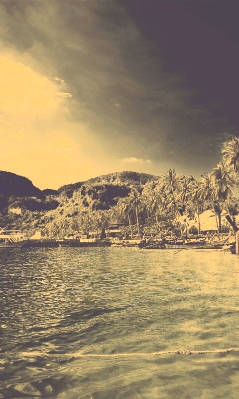 Призрачный пляж обои