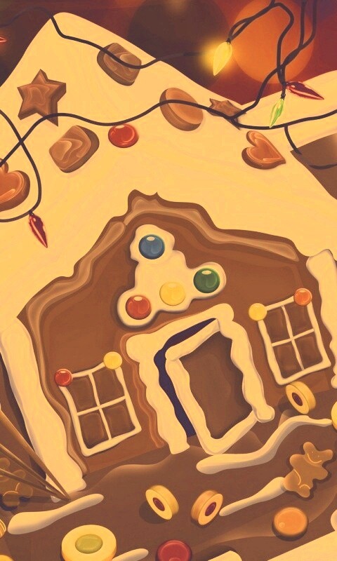 Пряничный домик обои