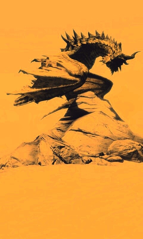 Человек и дракон обои