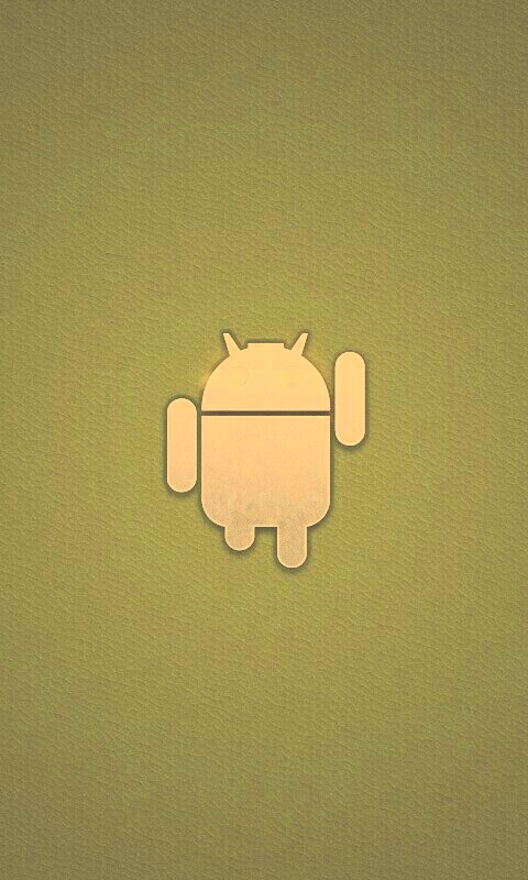 Логотип Android на зеленом фоне обои