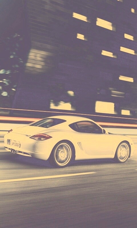 Porsche на трассе обои
