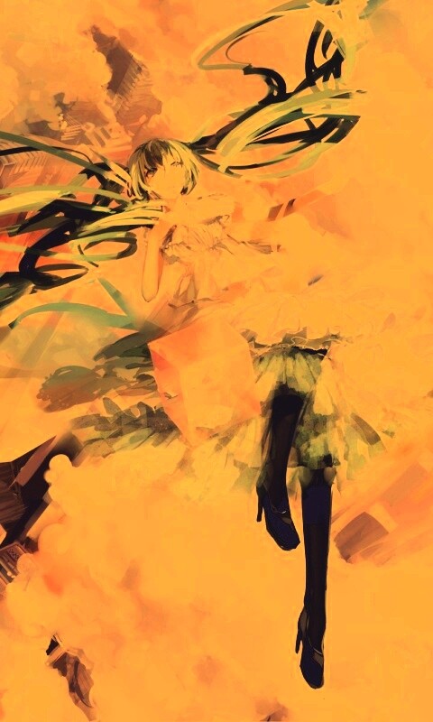 Hatsune Miku в небе обои