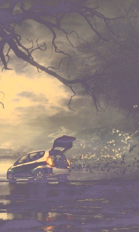 Темное авто обои