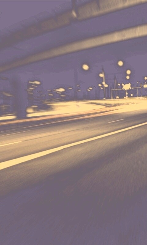 Дорога в ночном городе обои