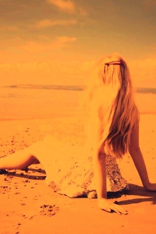 На пляже обои