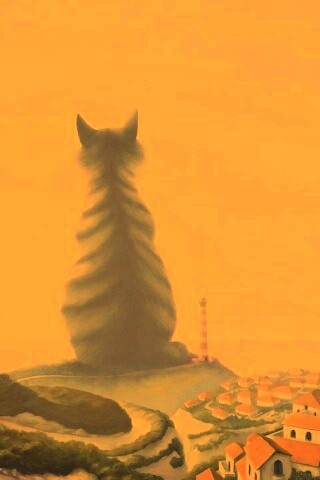 Кот-гигант обои