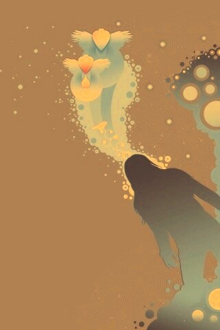 Мысли влюбленной девушки обои