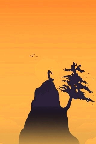 Одна на вершине обои