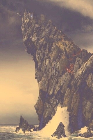 Бой на скале обои